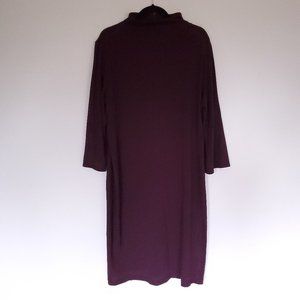 Sociology turtleneck shift dress plum purple 2X